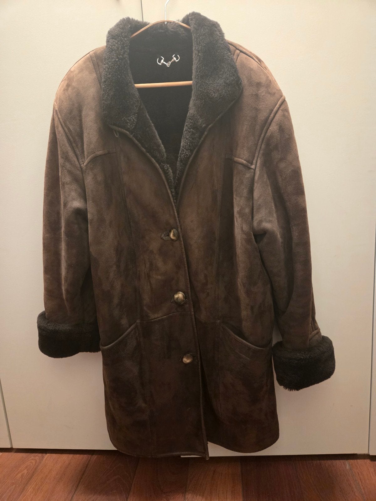 Prachtige vintage ARMA Woman’s Wear lammy jas van echte lams, Maat 38/40 (M), Bruin, Ophalen of Verzenden, ARMA