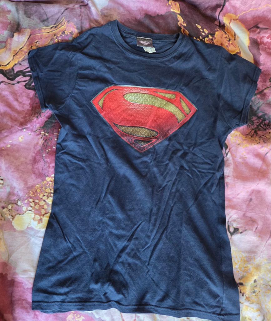 T-shirt Superman dames, Maat 38/40 (M), Blauw, Ophalen of Verzenden, Korte mouw