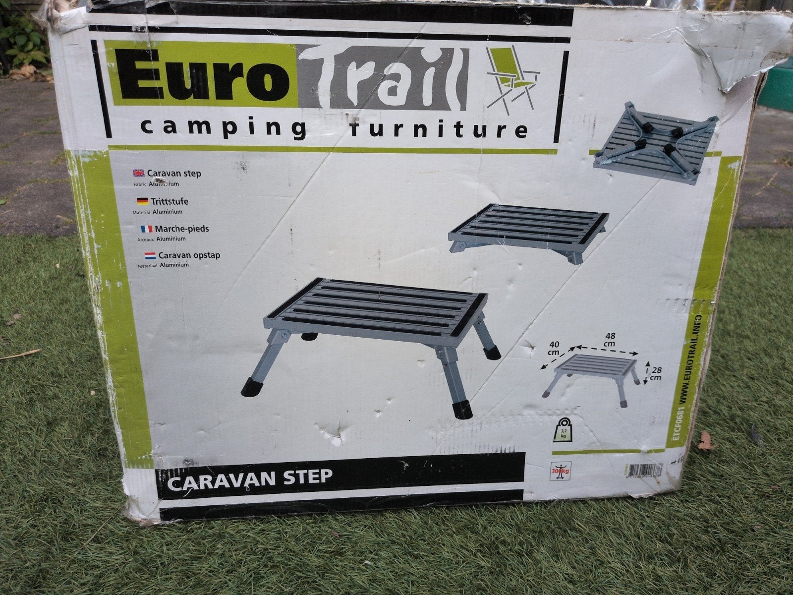 Euro Trail Caravan Opstapje - Inklapbaar & Zo Goed als Nieuw, Caravans en Kamperen, Ophalen of Verzenden, Zo goed als nieuw