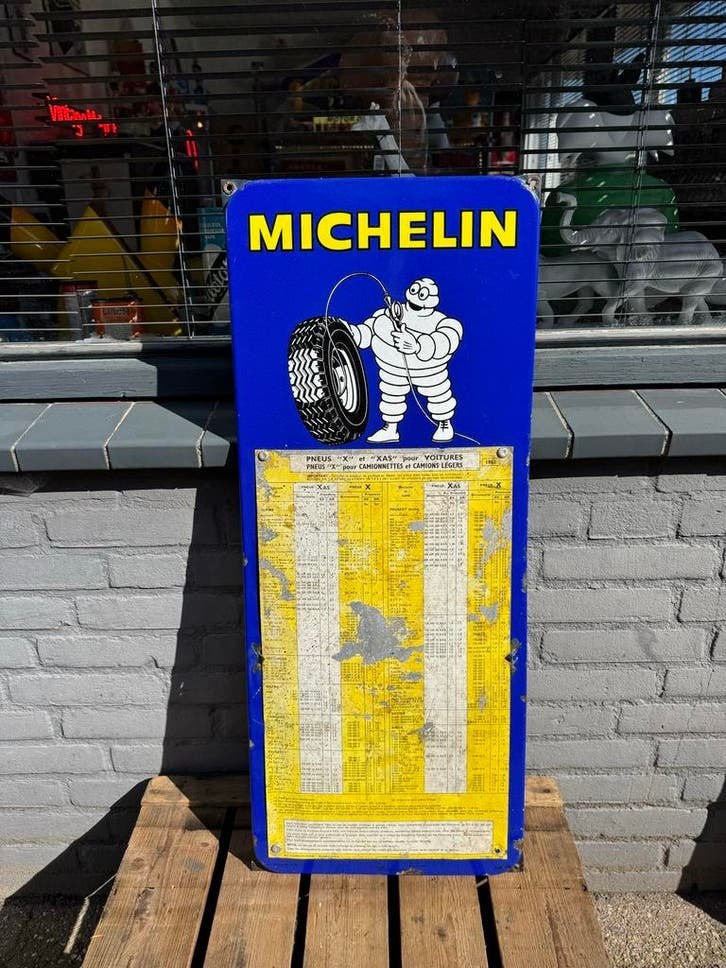 Michelin emaille reclamebord, Antiek en Kunst, Ophalen