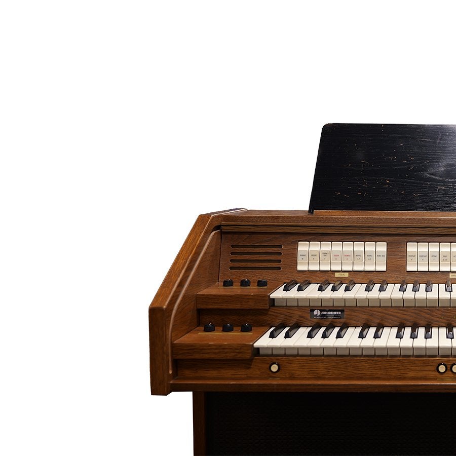 Content D2227 Occasion Orgel Donker Eiken, 2 klavieren, Gebruikt, Ophalen of Verzenden, Orgel