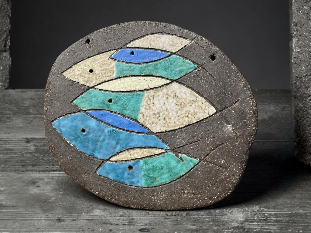 Wandplaquette Hannie Mein 1969 - Vissen, Antiek en Kunst, Antiek | Keramiek en Aardewerk, Ophalen of Verzenden