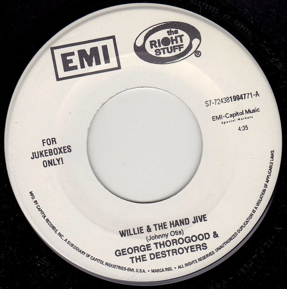 George Thorogood - Willie & the Hand Jive 7", Ophalen of Verzenden, Nieuw in verpakking, 7 inch, Pop