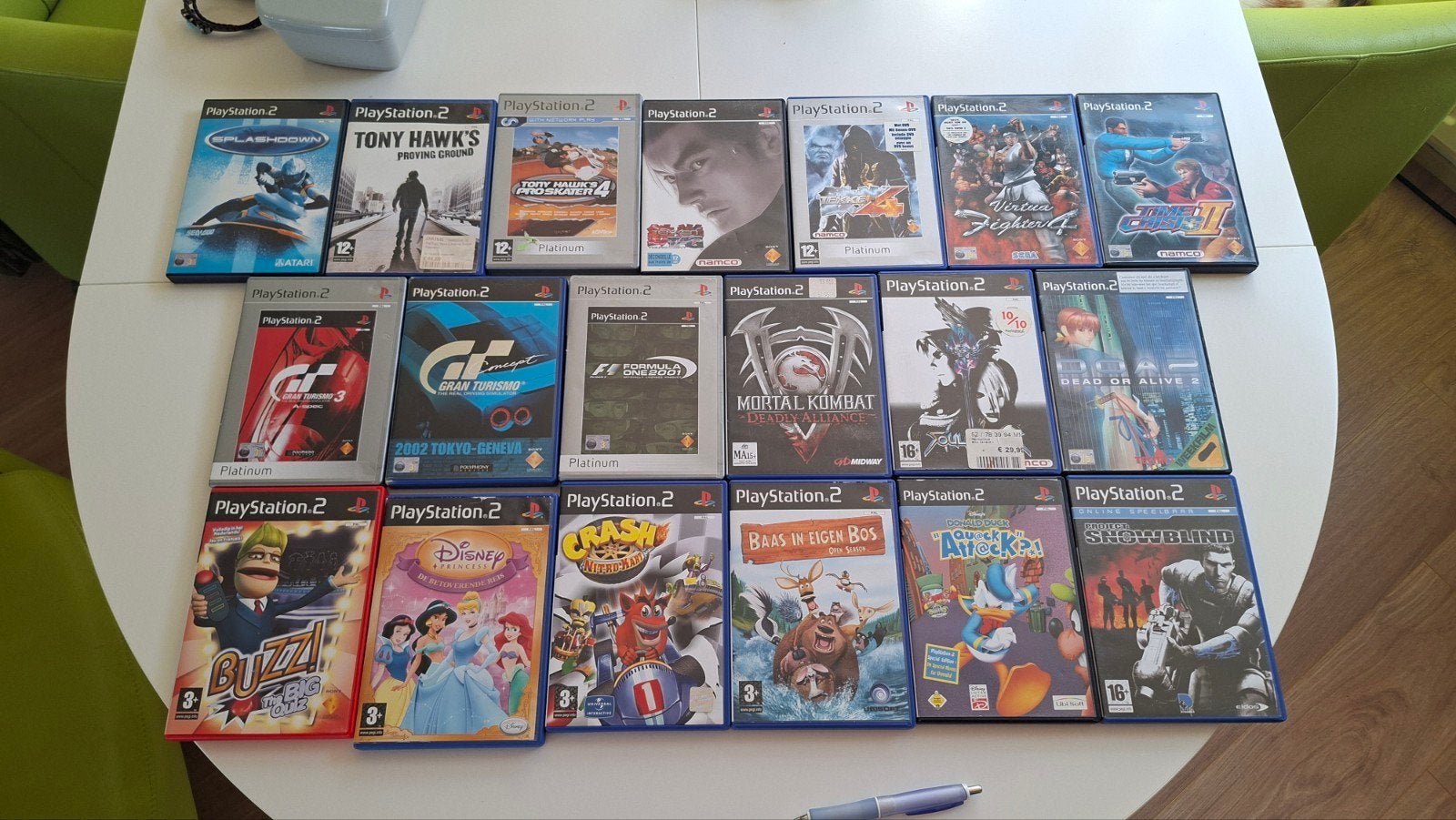 19 PlayStation 2 games: Tekken, Gran Turismo, Tony Hawk, Ophalen of Verzenden, Gebruikt, Sport, Vanaf 3 jaar