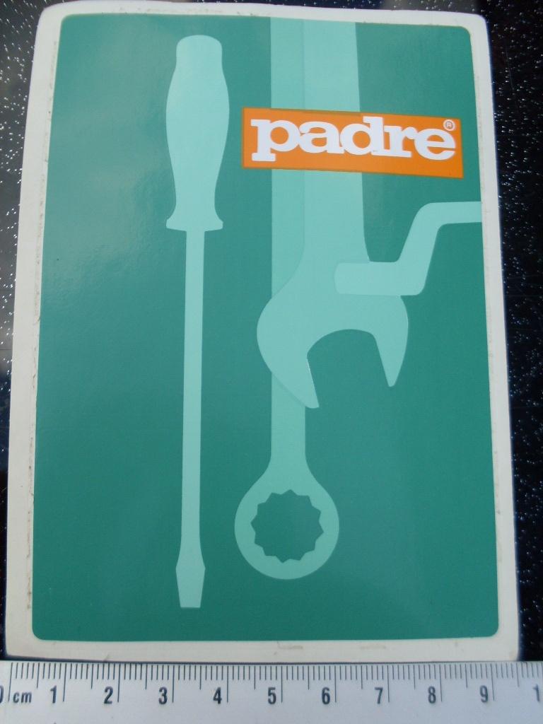 sticker padre logo gereedschap tools, Verzenden, Zo goed als nieuw, Merk