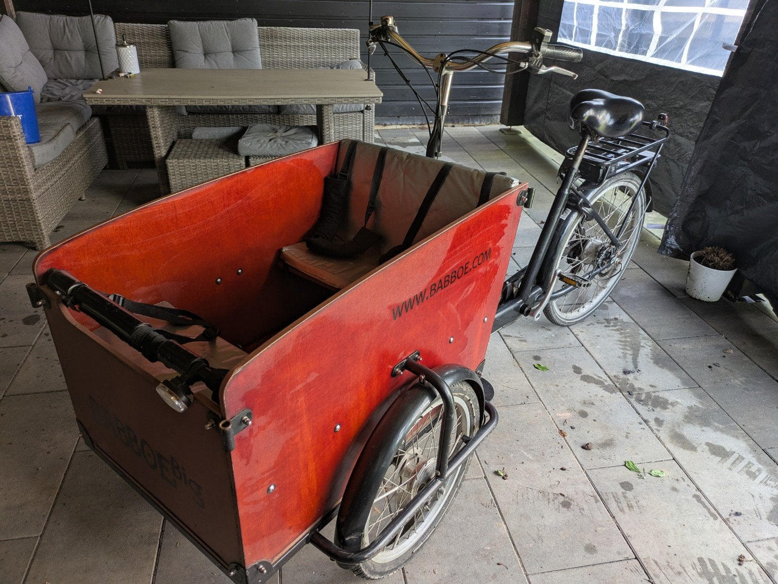 Babboe bakfiets, Fietsen en Brommers, Fietsen | Bakfietsen, Ophalen, Gebruikt, 1 kind