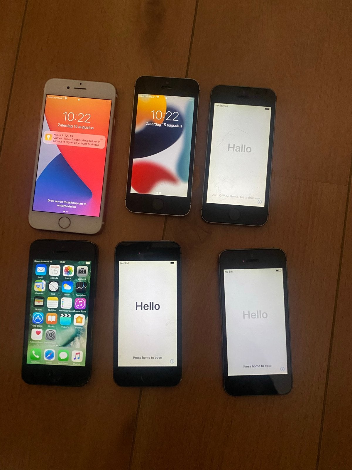 6 Apple iPhones -, Ophalen, Gebruikt, Overige modellen, Zwart