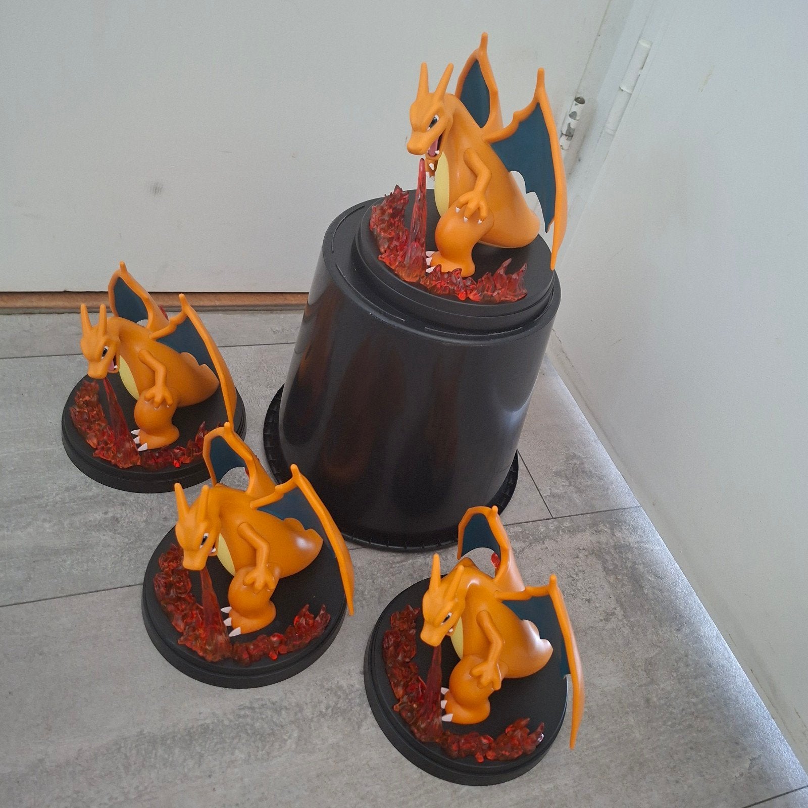 Charizard Pokémon Figuren Set - 4 stuks, Ophalen of Verzenden, Zo goed als nieuw