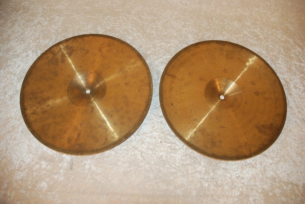 Magic Brass Hihat bekkens 749/930gr. 14 inch  <26261468>, Gebruikt, ., Drums of Percussie, Ophalen of Verzenden