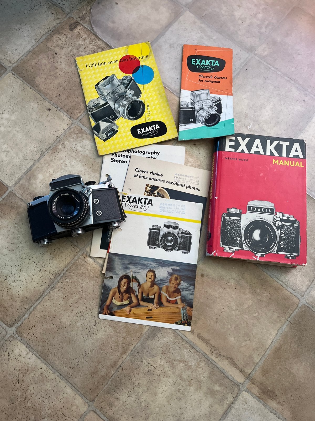 Vintage Exakta Varex IIa Spiegelreflexcamera met Meyer-Optik, Ophalen, Gebruikt, Spiegelreflex, Overige Merken