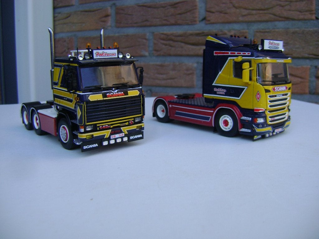 Tekno Scania Setje van Peter Wouters, Ophalen of Verzenden, Zo goed als nieuw, Bus of Vrachtwagen, Tekno