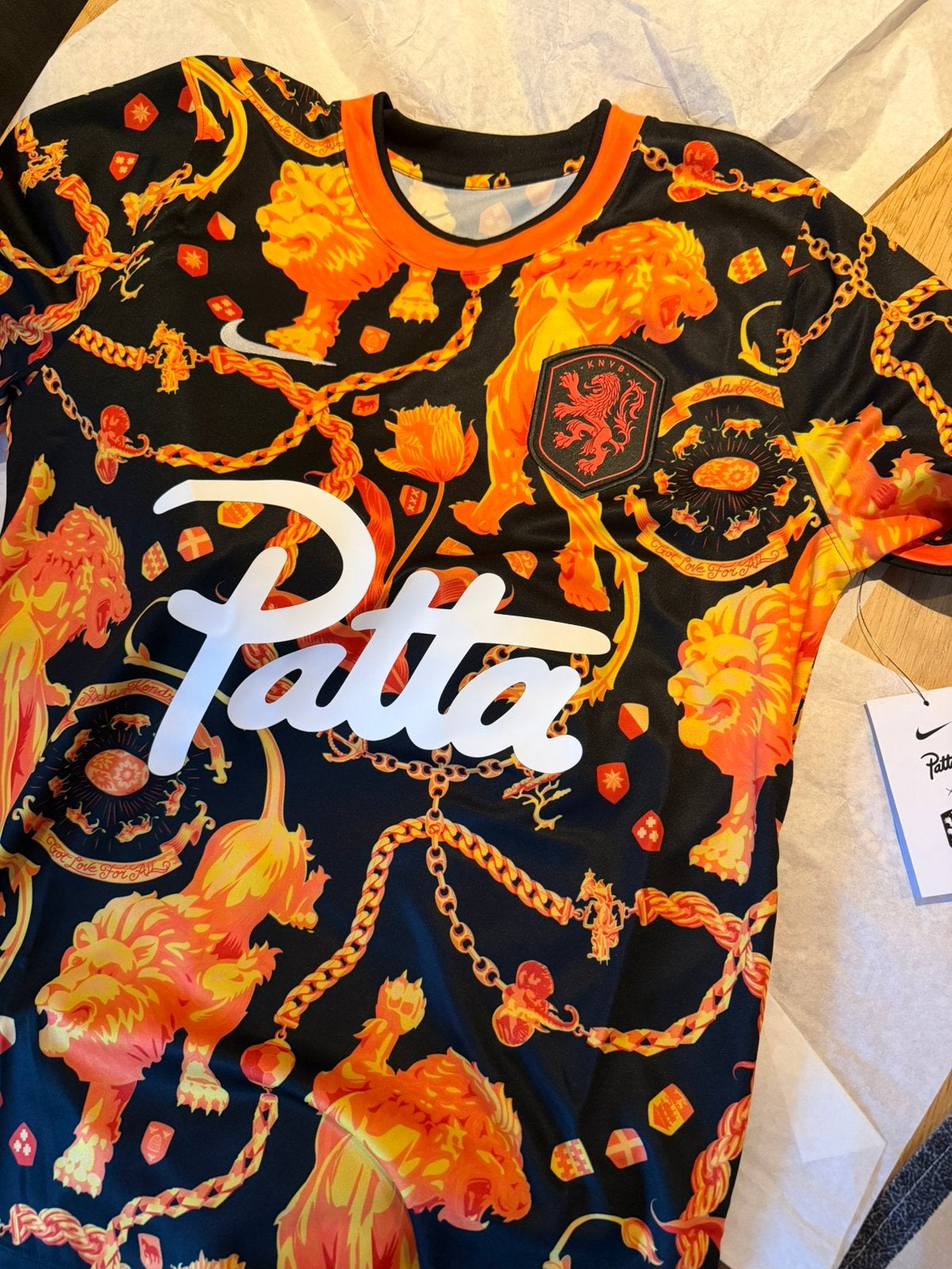 Nike x Patta x Netherlands KNVB Pre Jersey Oranje S & M, Ophalen of Verzenden, Zo goed als nieuw, Shirt