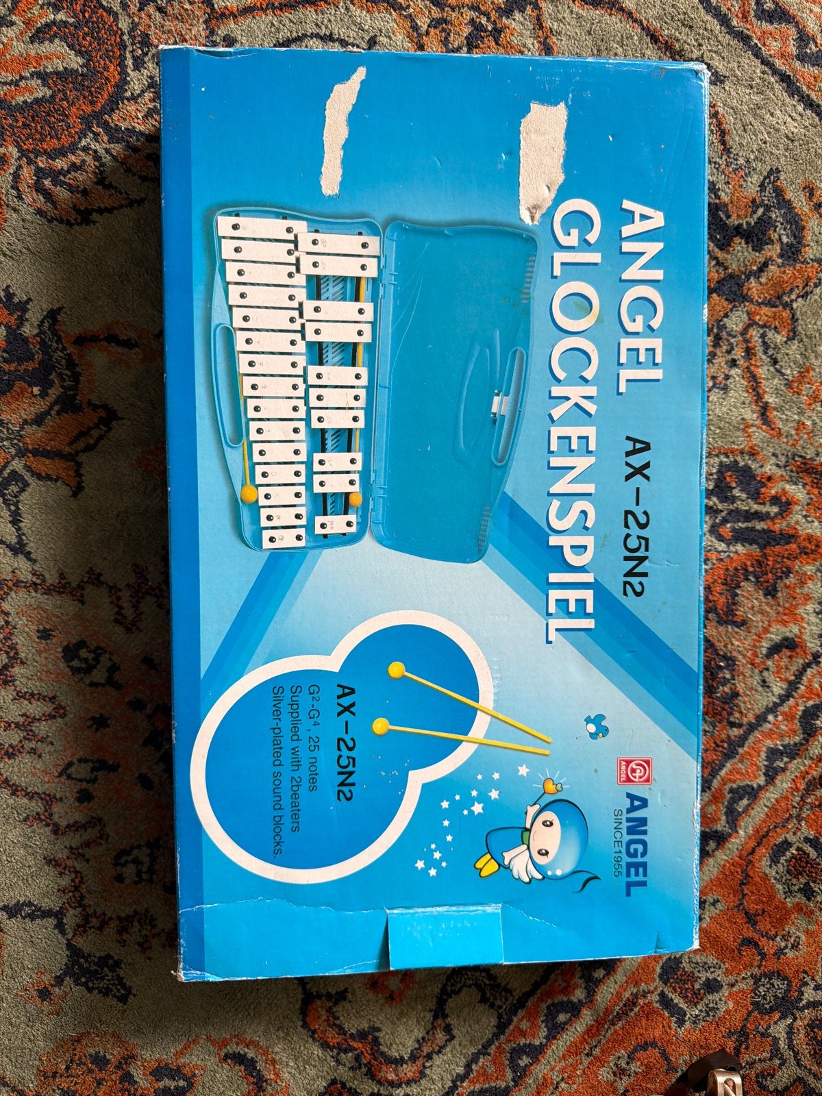 Angel Glockenspiel AX-25N2 met koffer, Ophalen of Verzenden, Gebruikt, Overige soorten, Met koffer of draagtas
