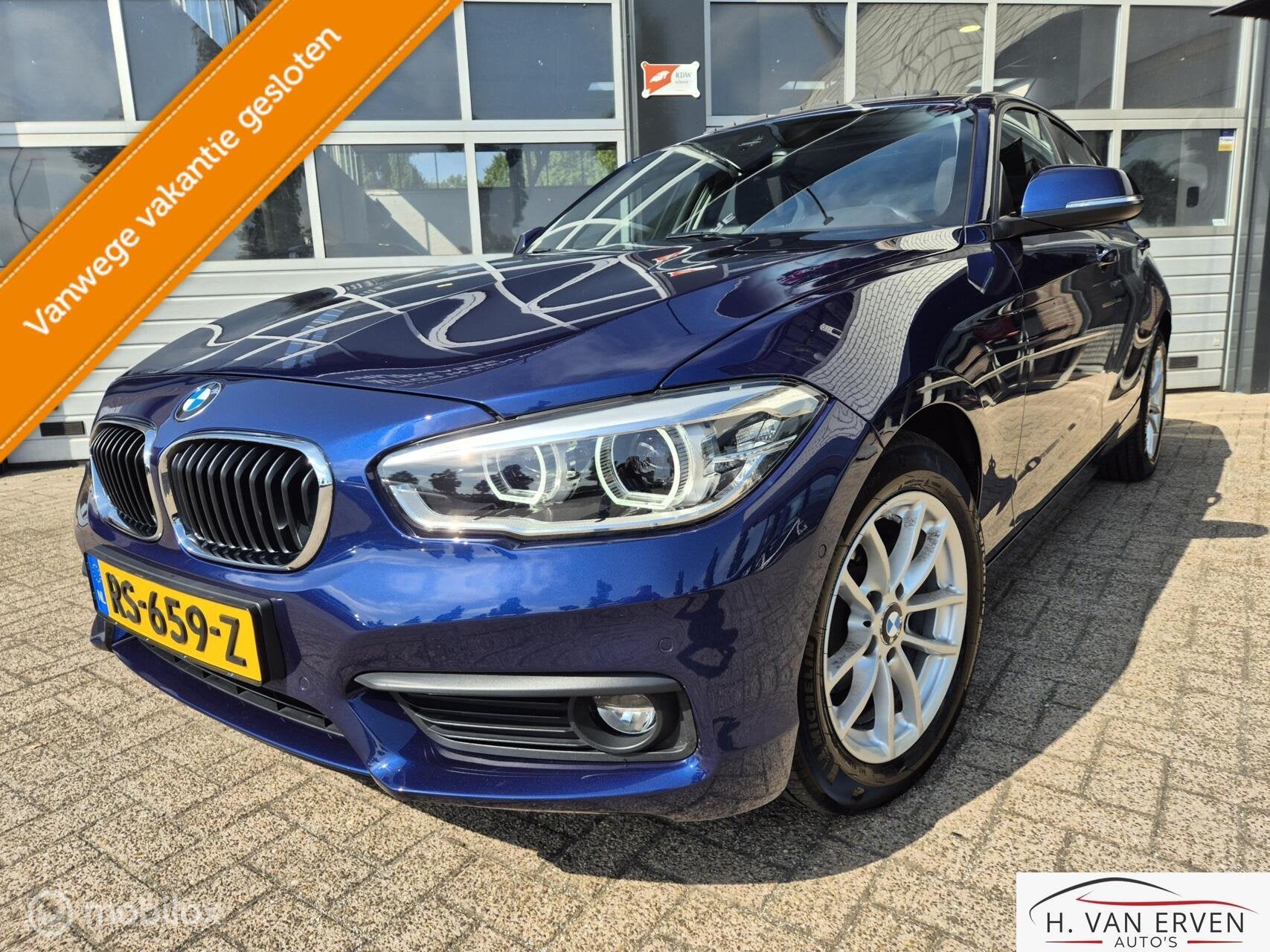 BMW 1-serie 118i Executive DEALERONDERHOUDEN 1E EIGENAAR NAP, Auto's, Blauw, Origineel Nederlands, Bedrijf, 650 kg