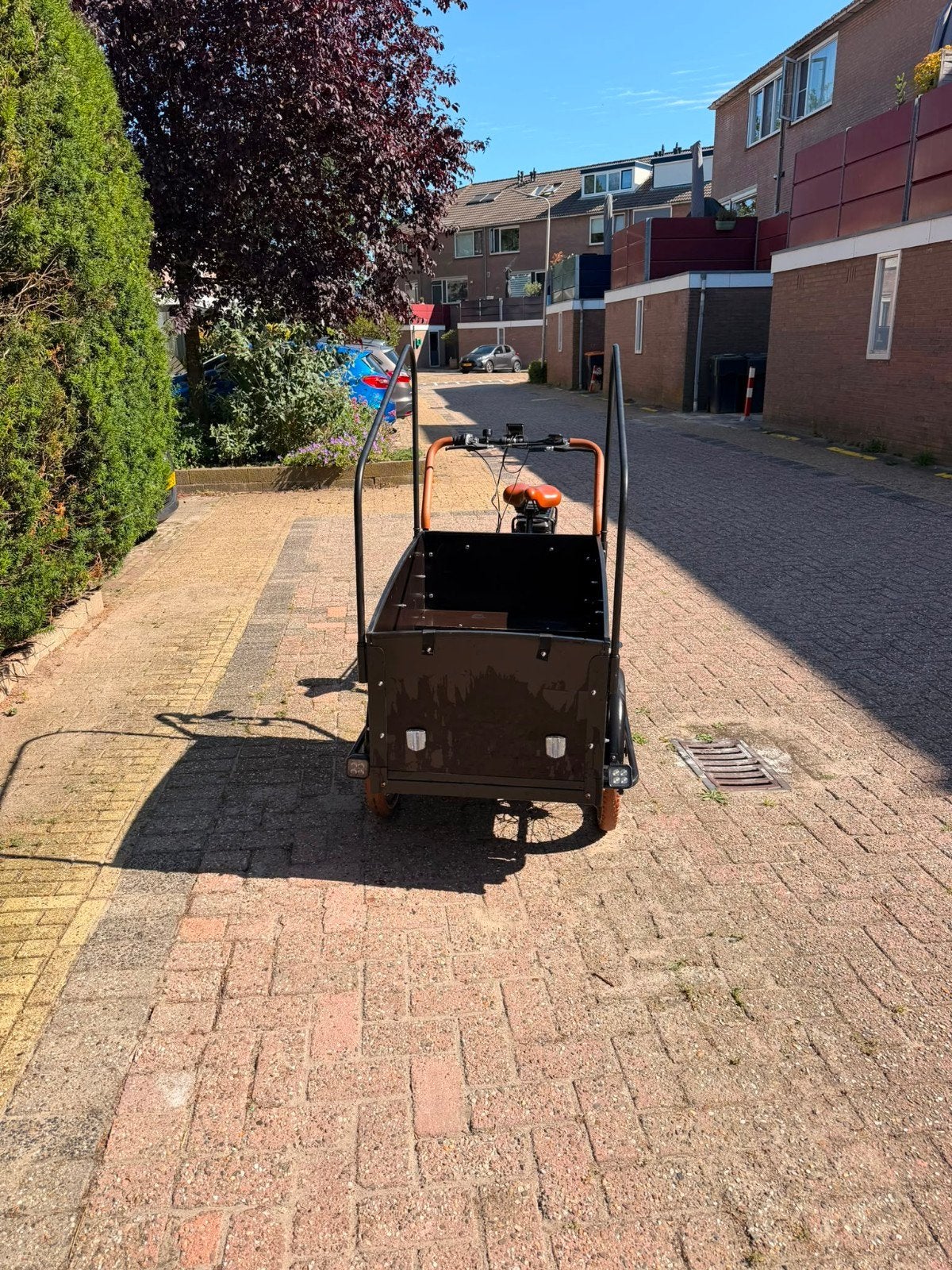 Troy Bikes elektrische bakfiets – 4 zitplaatsen, Ophalen of Verzenden, Zo goed als nieuw, 4 kinderen of meer
