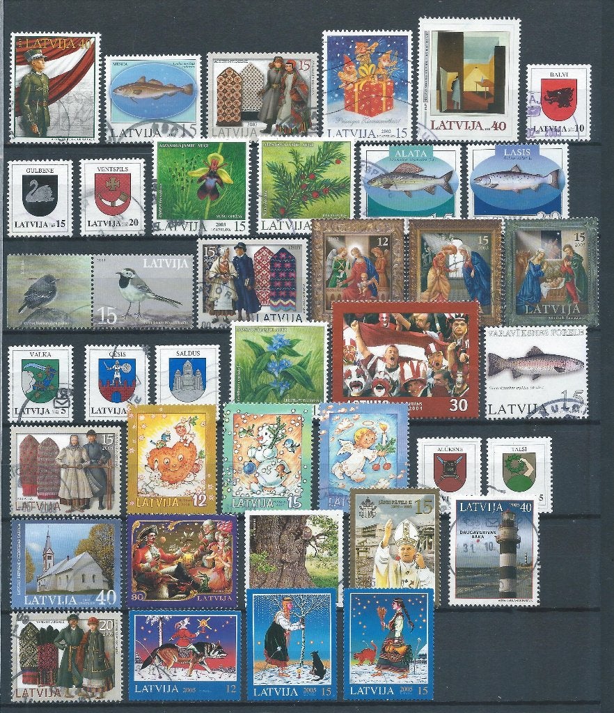 C745 - kaveltje modern Letland (gestempeld), Ophalen of Verzenden, Overige landen, Gestempeld