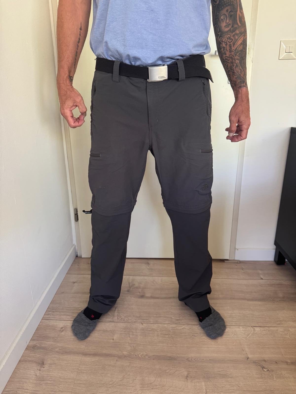 The North Face afritsbroek - Maat 36 (M), Ophalen of Verzenden, Zo goed als nieuw, Maat 48/50 (M), Grijs