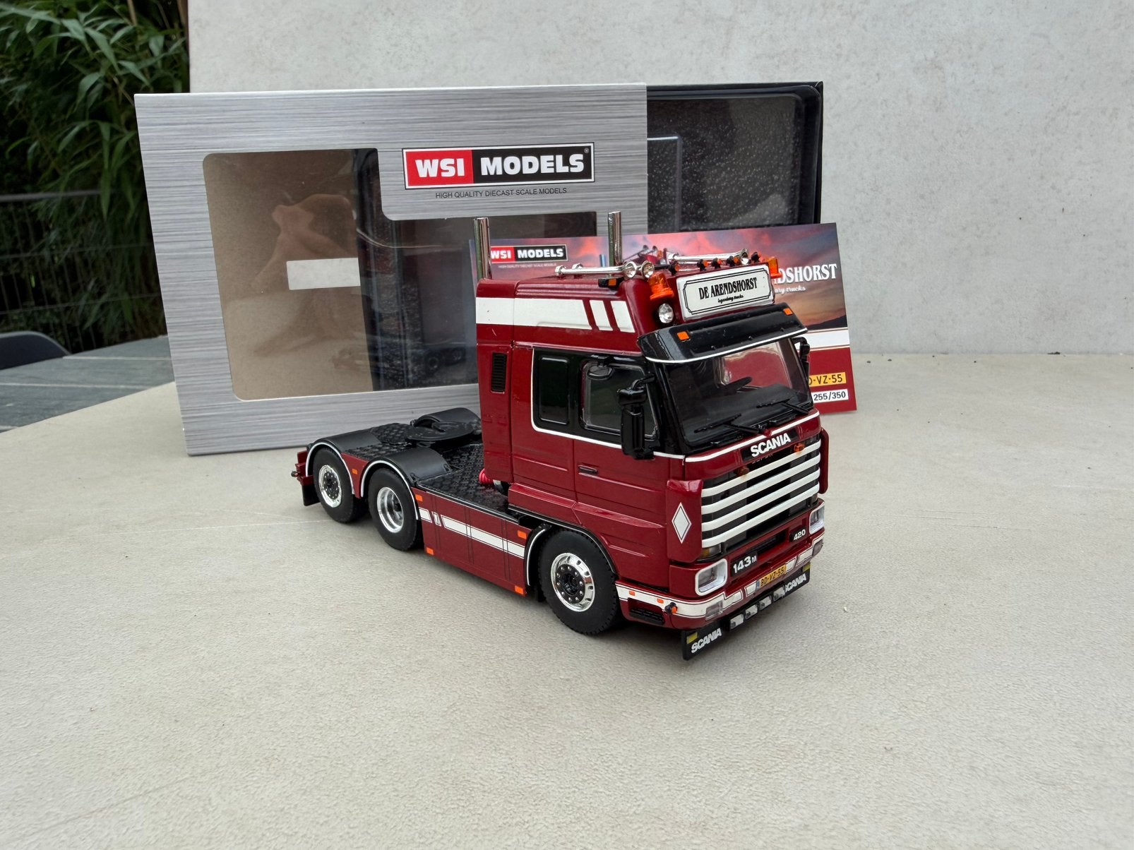 1/50 Wsi de arendhorst Scania 3 streamline 6x2 axel va-4, Hobby en Vrije tijd, Ophalen of Verzenden, Zo goed als nieuw, Bus of Vrachtwagen