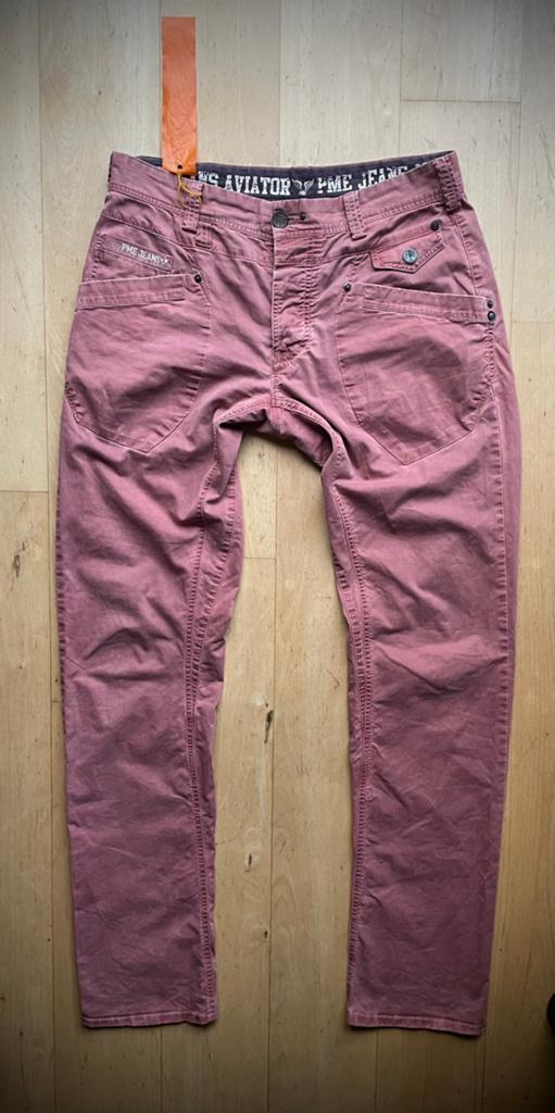 PME Legend Aviator broek / jeans ‘ oud rood ‘ W32 L36, Kleding | Heren, Spijkerbroeken en Jeans, Ophalen of Verzenden, Zo goed als nieuw