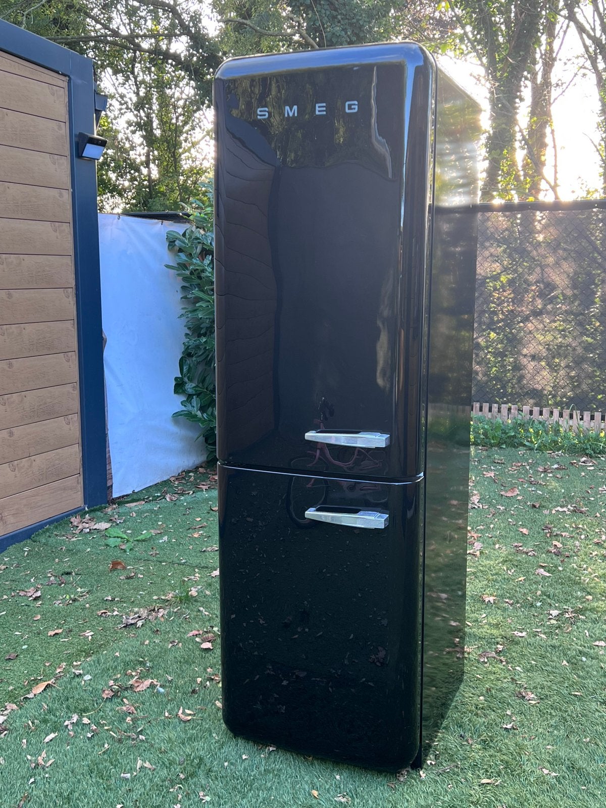 Smeg FAB32LBL3 Jaren '50 Retro Koel-vriescombinatie, Ophalen, 200 liter of meer, 60 cm of meer, Met aparte vriezer