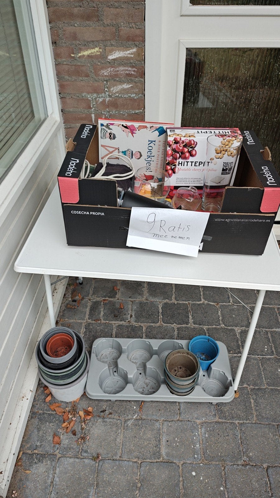 Gratis af te halen, pb voor adres, Ophalen