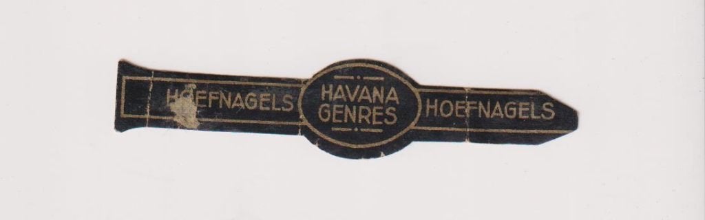 sigarenbanden - HOEFNAGELS, Ophalen of Verzenden, Gebruikt, Sigarenbandjes