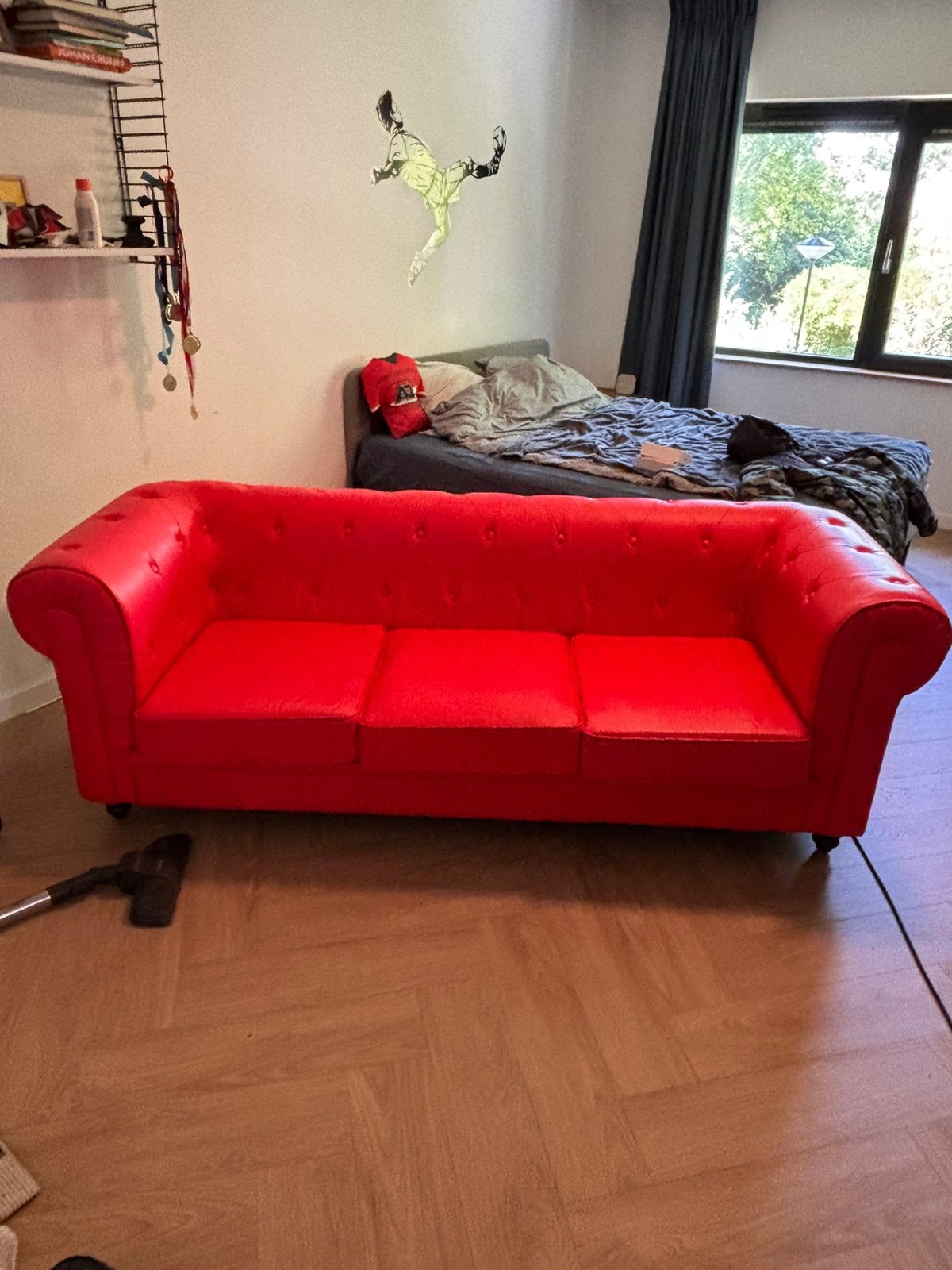 TEAB Chesterfield - driezitter, Overige materialen, Gebruikt, Driepersoons, 75 tot 100 cm
