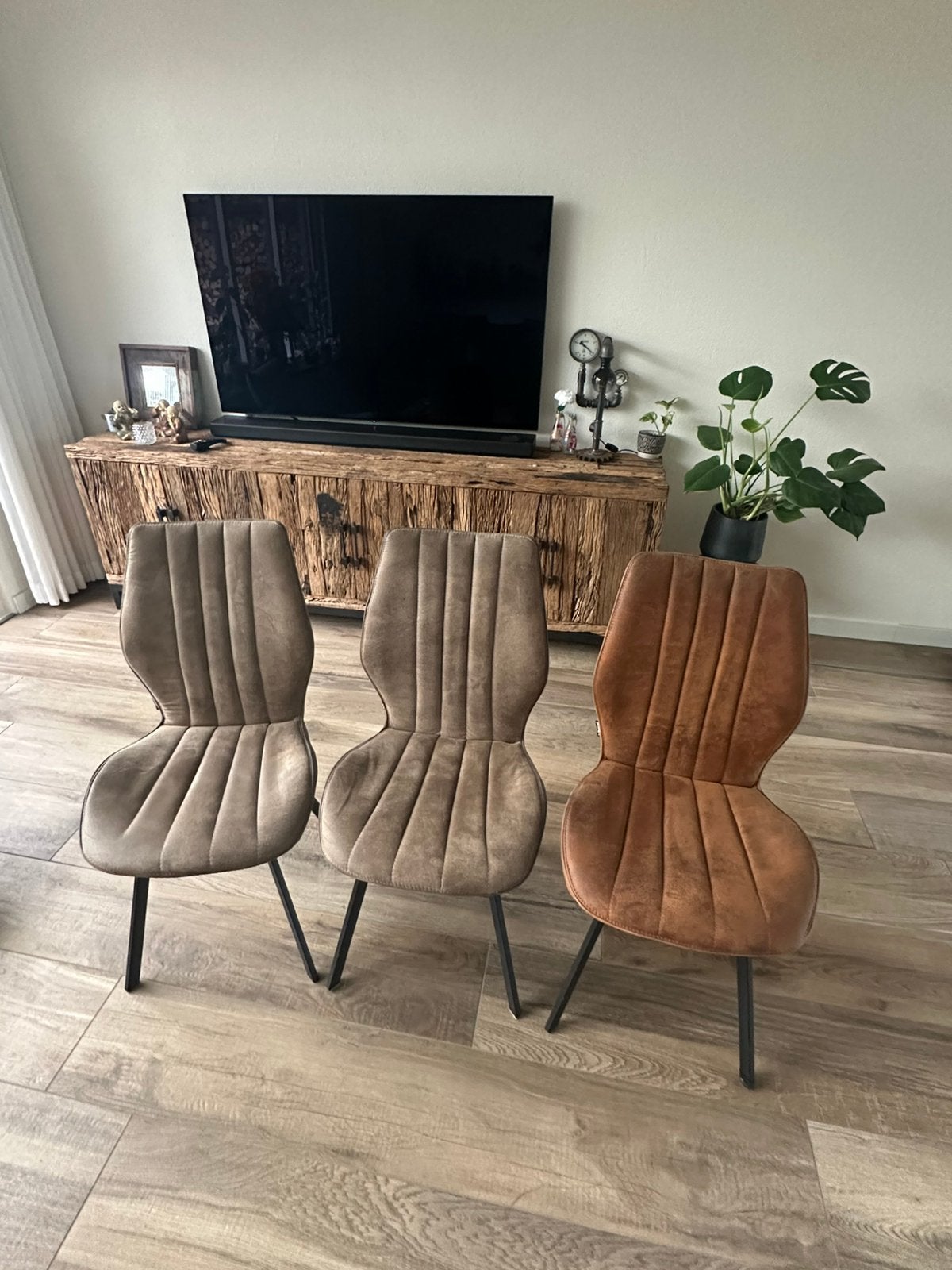 3 leuke eetkamerstoelen van de bommel!, Ophalen, Gebruikt, Minder dan 4 stoelen