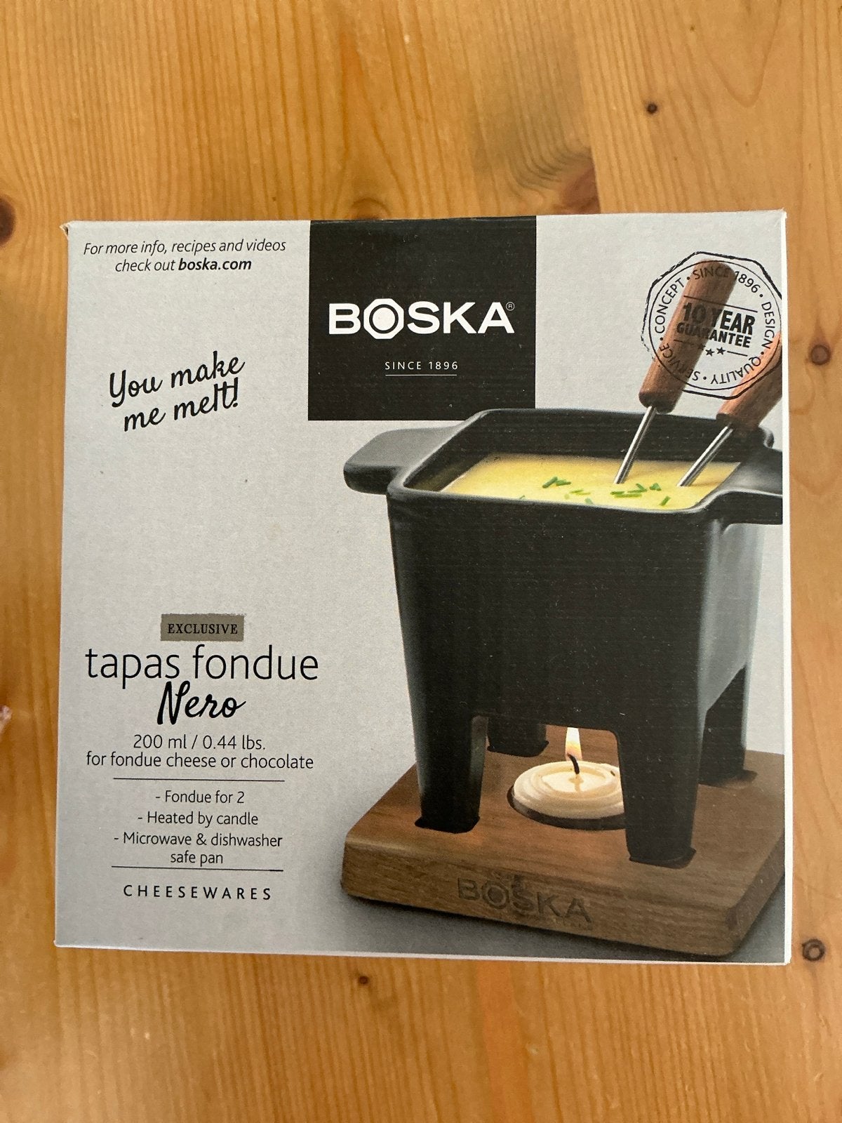 Boska Tapas Fondue Nero - Kaas of Chocolade Fondue, Overige typen, Nieuw, Ophalen of Verzenden, Zwart