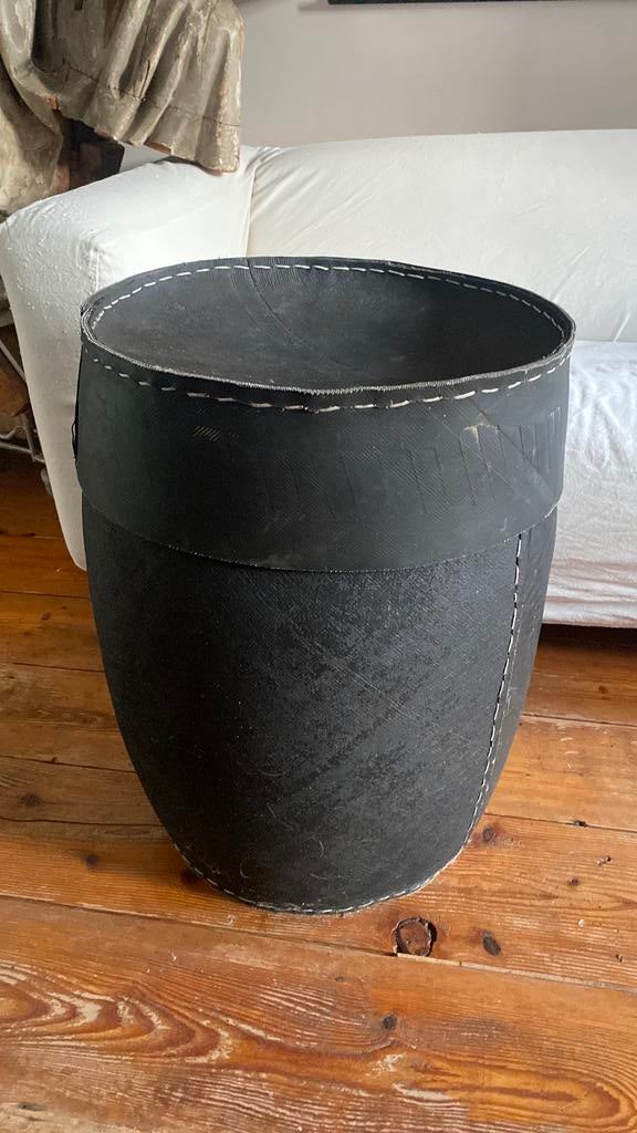 Rubberen ton + deksel, Ophalen, 50 tot 100 cm, 50 tot 75 cm