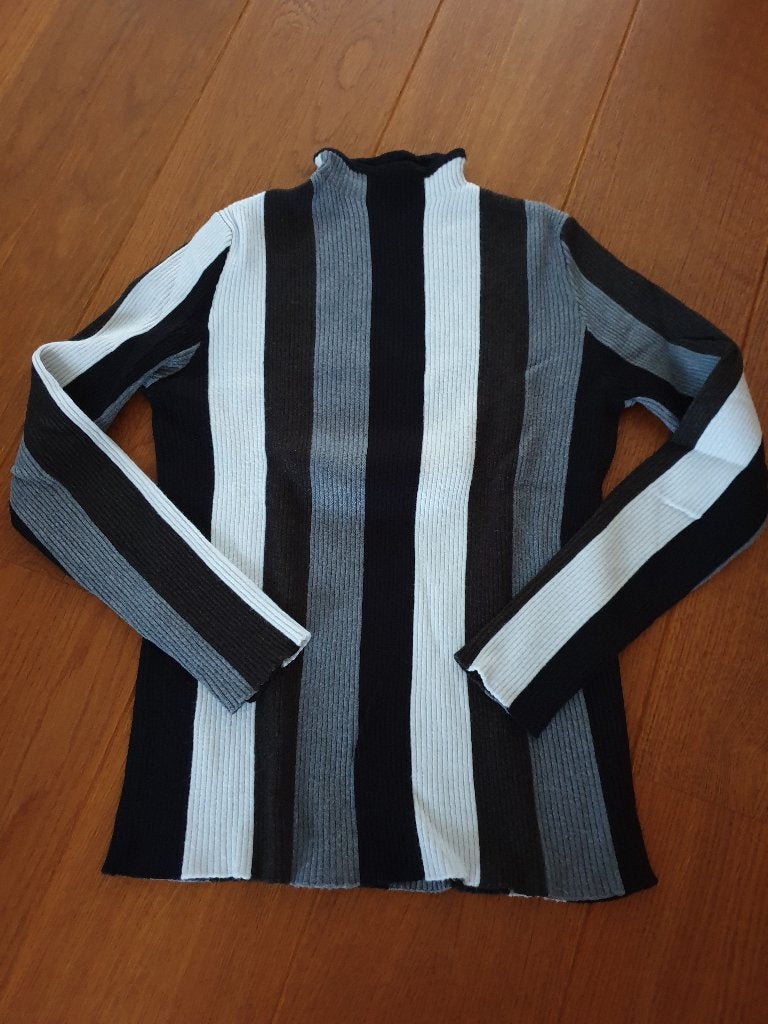 Zwart/grijs/witte trui, maat S, Ophalen of Verzenden, Nieuw, Maat 36 (S), Meerkleurig