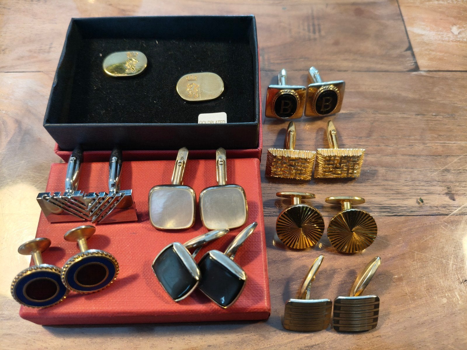 Diverse Manchetknopen Collectie - Verschillende Stijlen, Ophalen of Verzenden, Gebruikt, Overige materialen, Verguld