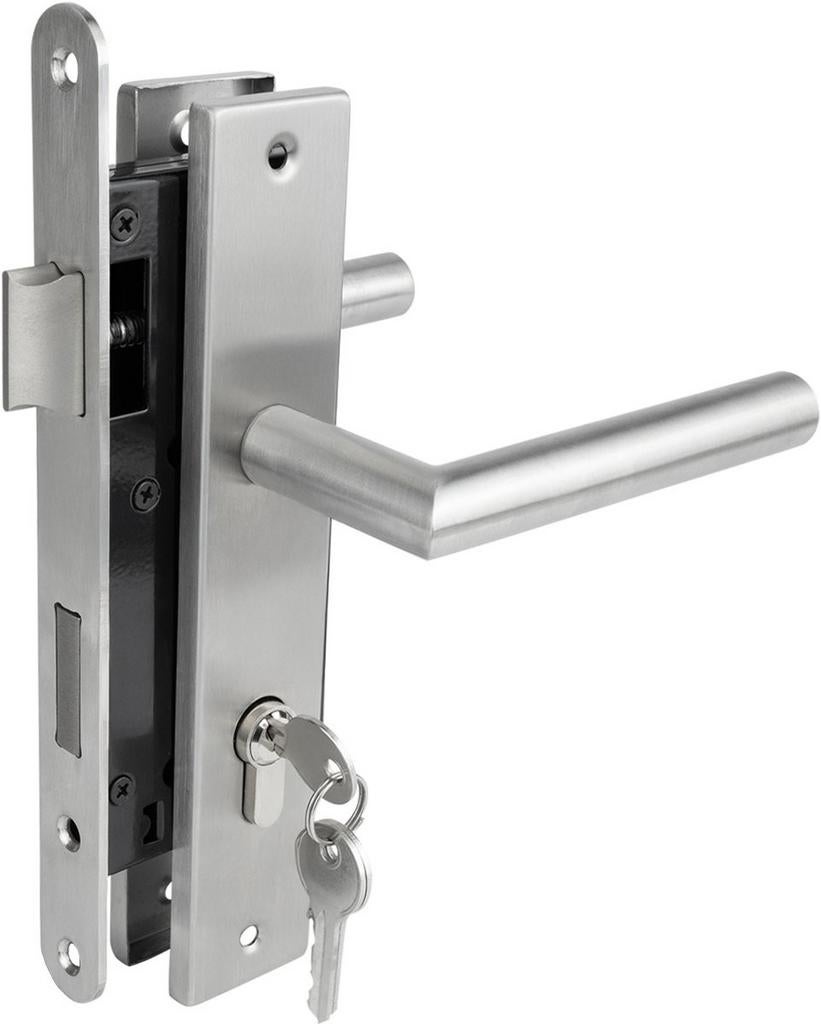 Wovat RVS Compleet Portslot Tuindeur PC72 - Nieuw (2 sets), Doe-het-zelf en Verbouw, Hang- en Sluitwerk, Ophalen of Verzenden