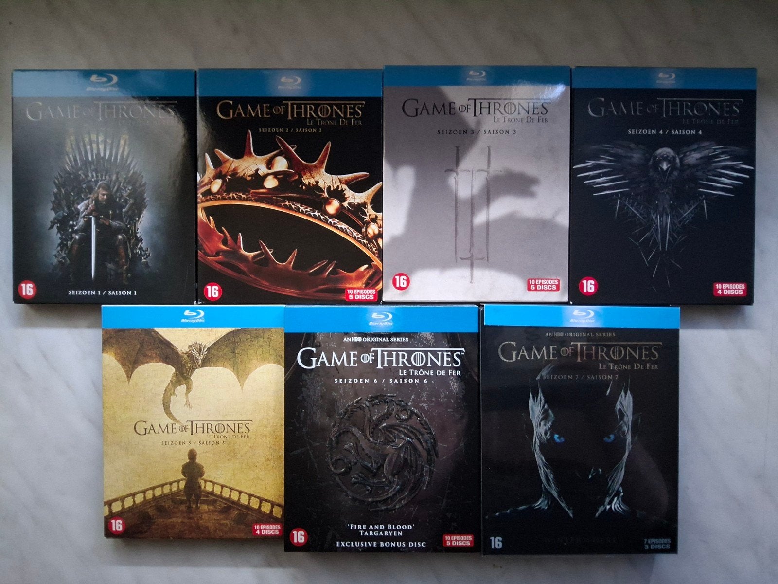Game of Thrones Seizoenen 1-7 Blu-ray Boxset, Cd's en Dvd's, Gebruikt, Vanaf 16 jaar, Verzenden, Nederlands