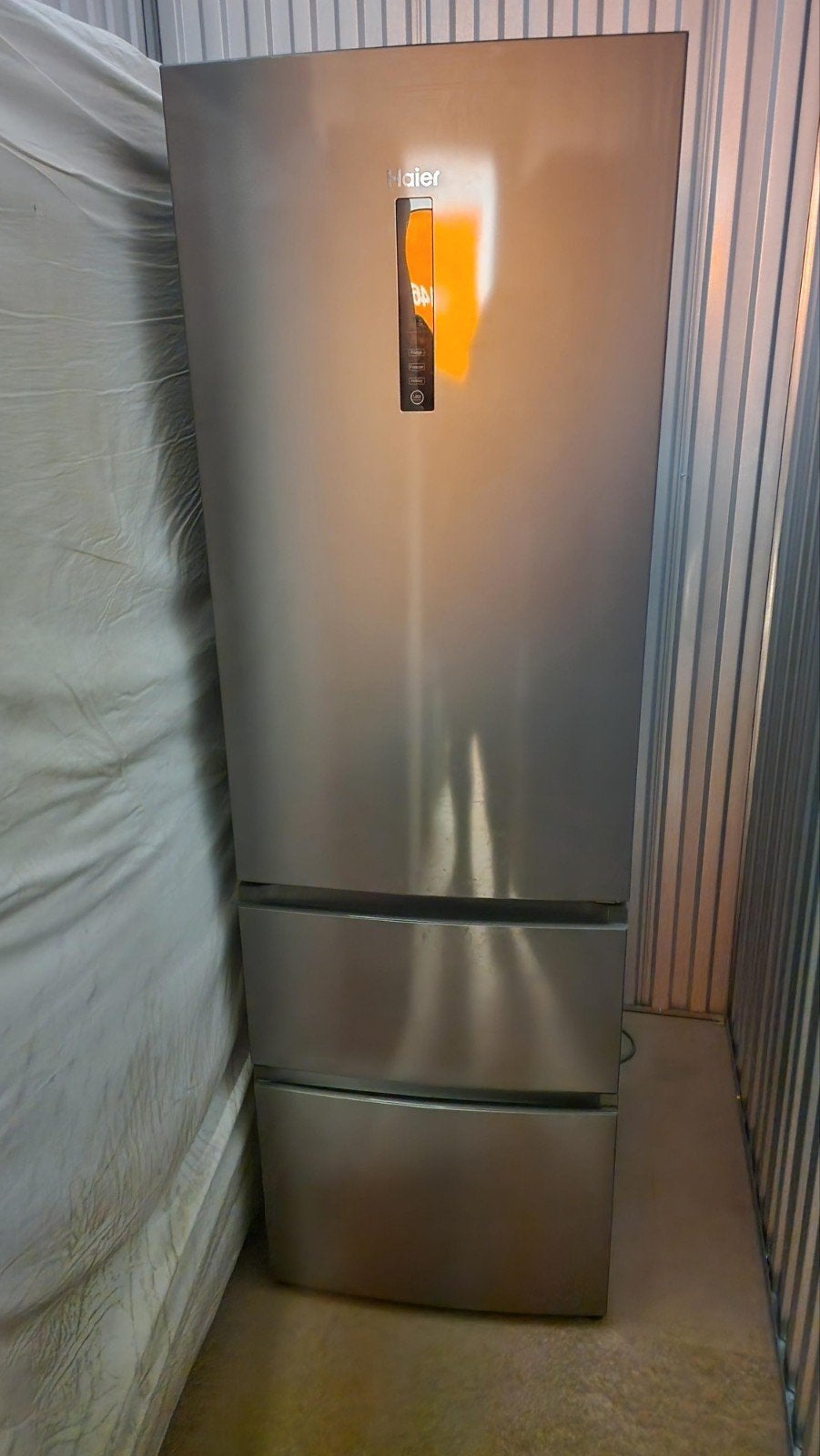 Haier koelvriescombinatie, Ophalen, Gebruikt, 200 liter of meer, Met aparte vriezer