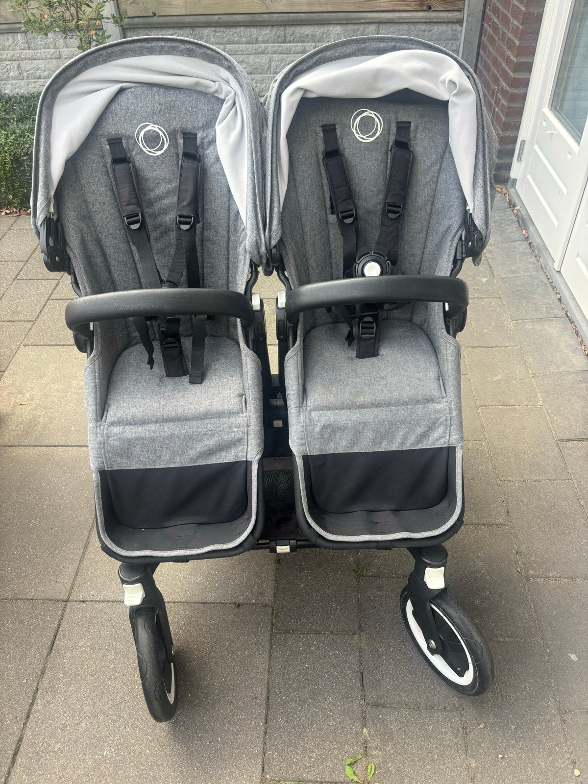 Bugaboo Donkey 2 Duowagen met Donkey 3 zonnekappen, Kinderen en Baby's, Gebruikt, Ophalen, Kinderwagen, Duowagen