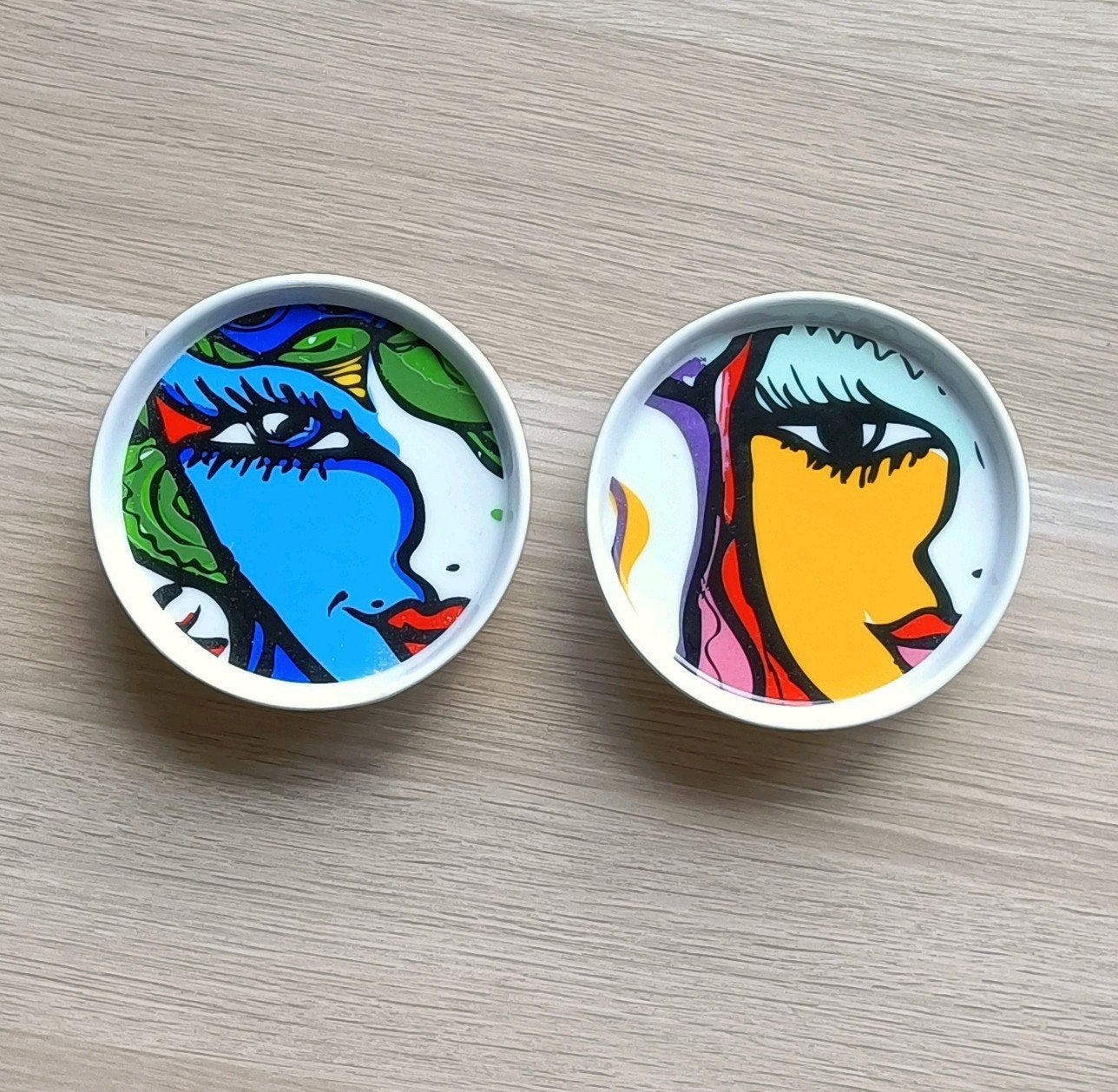 Josien Broeren Schotel klein op voet 11xH3 cm set van 2, Ophalen of Verzenden
