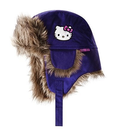 H&M paars gewatteerd winter muts Hello Kitty oorkleppen 104, Overige typen, Jongen of Meisje, H&M, Nieuw