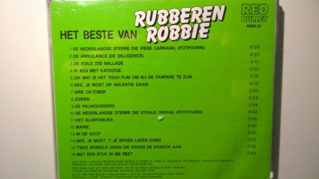 Rubberen Robbie - Het Beste Van Rubberen Robbie, Cd's en Dvd's, Ophalen of Verzenden, Zo goed als nieuw, Feestmuziek, Album