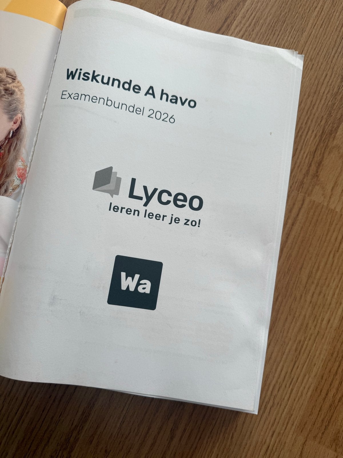 Wiskunde A HAVO Examenbundel 2026 Lyceo, Ophalen of Verzenden, Zo goed als nieuw, HAVO, Wiskunde A