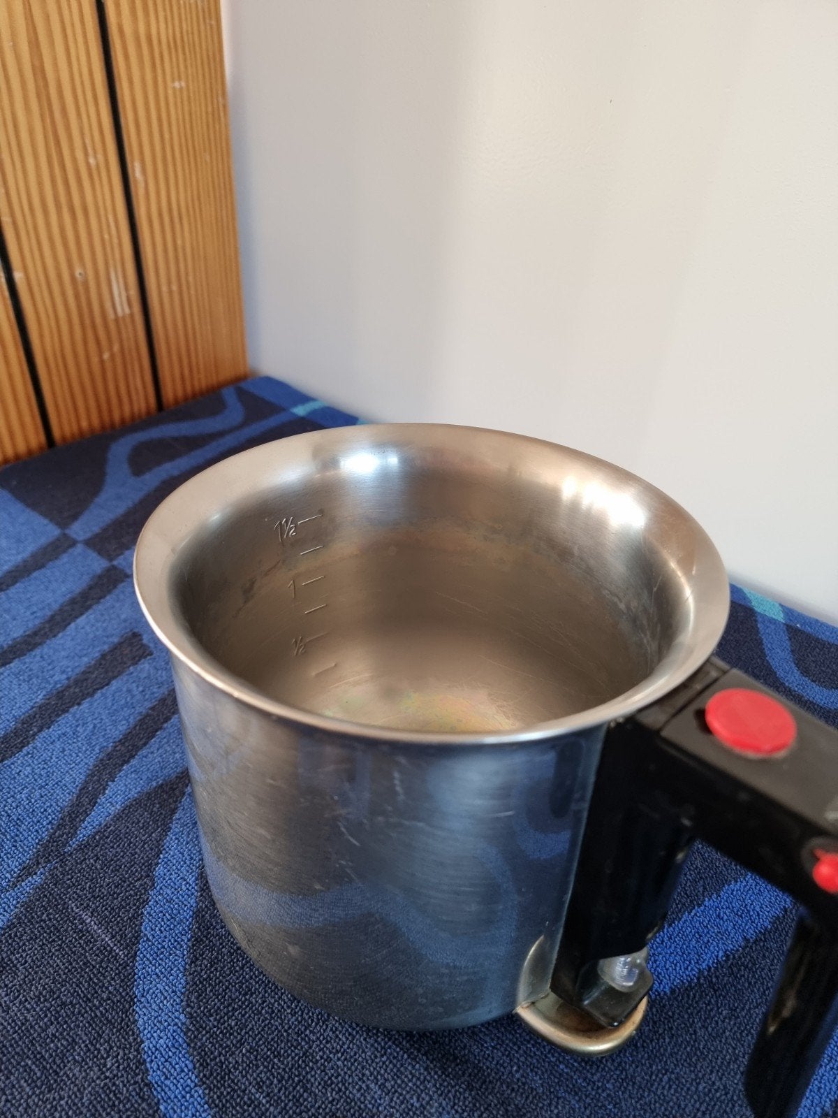 Roestvrijstalen au bain marie pan met handvat, Zilver, Ophalen of Verzenden, Metaal, Overige merken