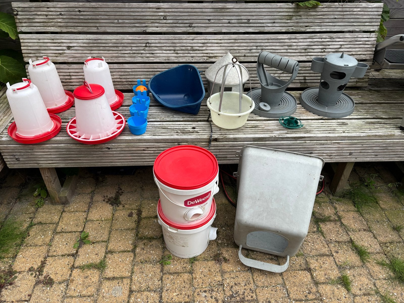 Kippen voerbak, waterbak, legnest, Dieren en Toebehoren, Ophalen of Verzenden