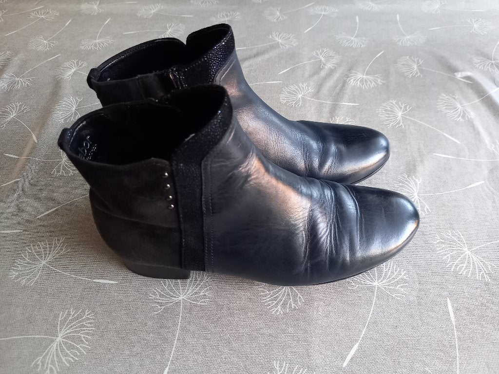 enkellaarsjes, Ophalen, Blauw, Gabor, Gedragen