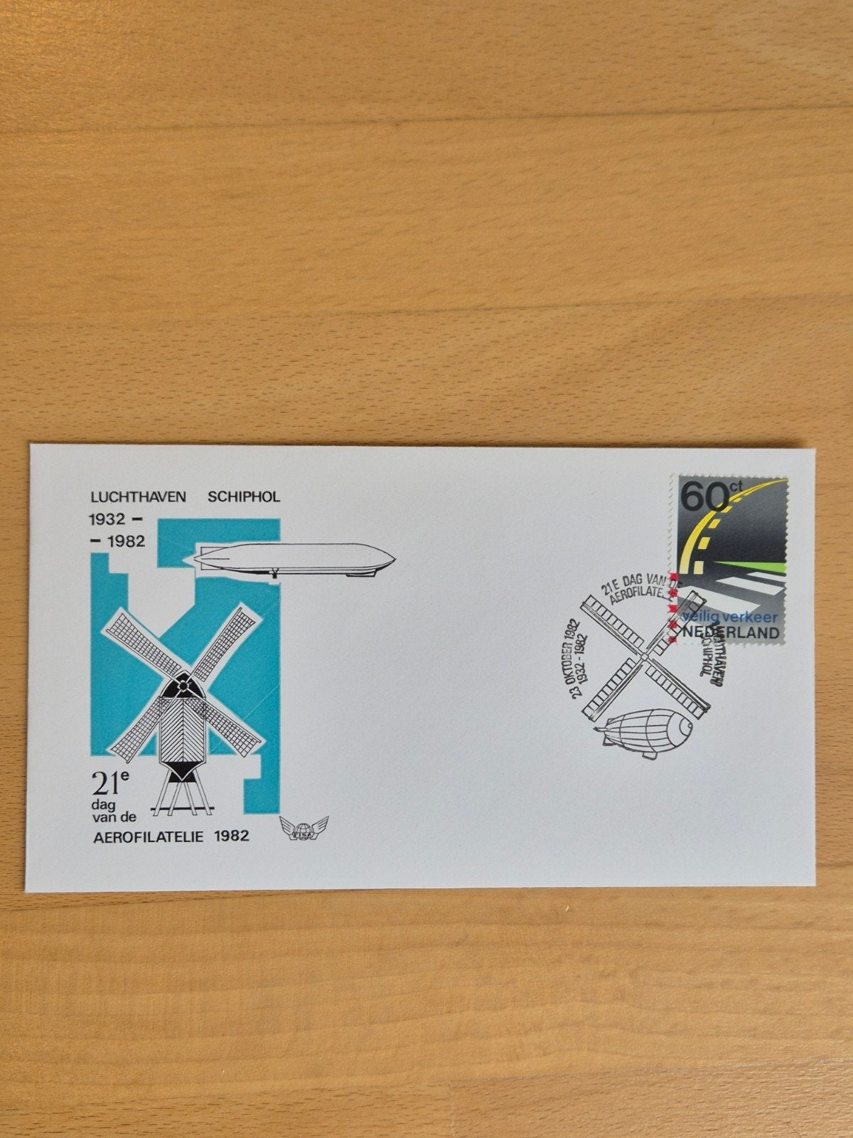 Envelop luchtvaart Schiphol, Ophalen of Verzenden, Envelop