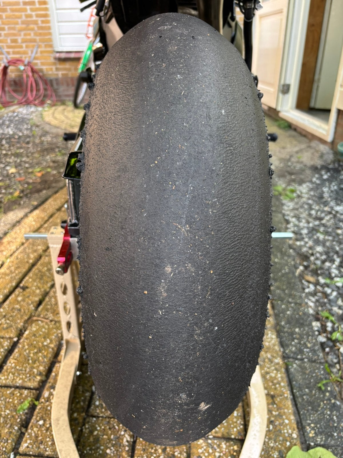 Metzeler TD Slick 200/55/17, Motoren, Ophalen of Verzenden, Gebruikt