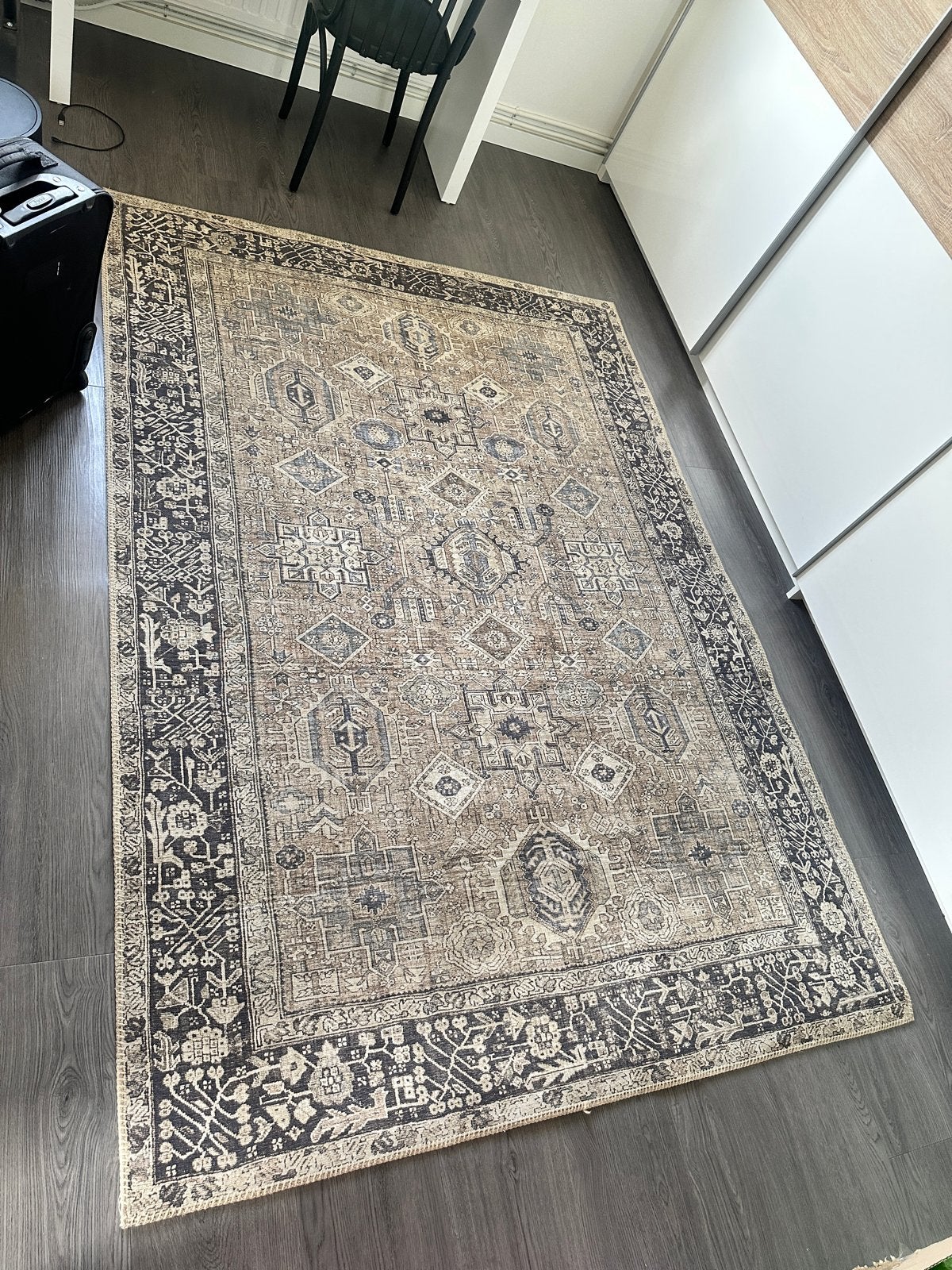 Vintage Look Vloerkleed - Groen Patroon - 160x230, Huis en Inrichting, Stoffering | Tapijten en Kleden, Ophalen, Groen, 150 tot 200 cm