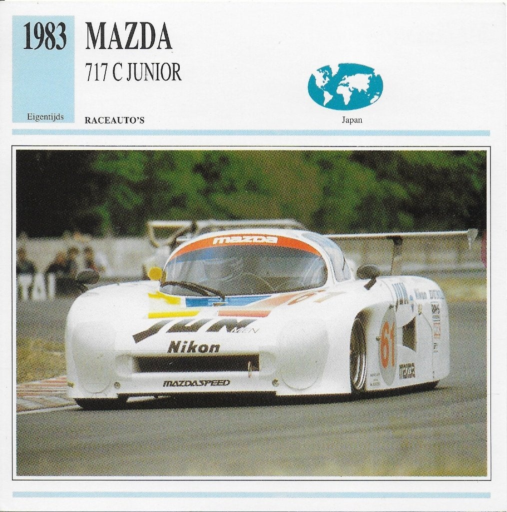 Ma848 autokaart mazda 717 c junior ( 1983 ), Ophalen of Verzenden, Zo goed als nieuw, Auto's