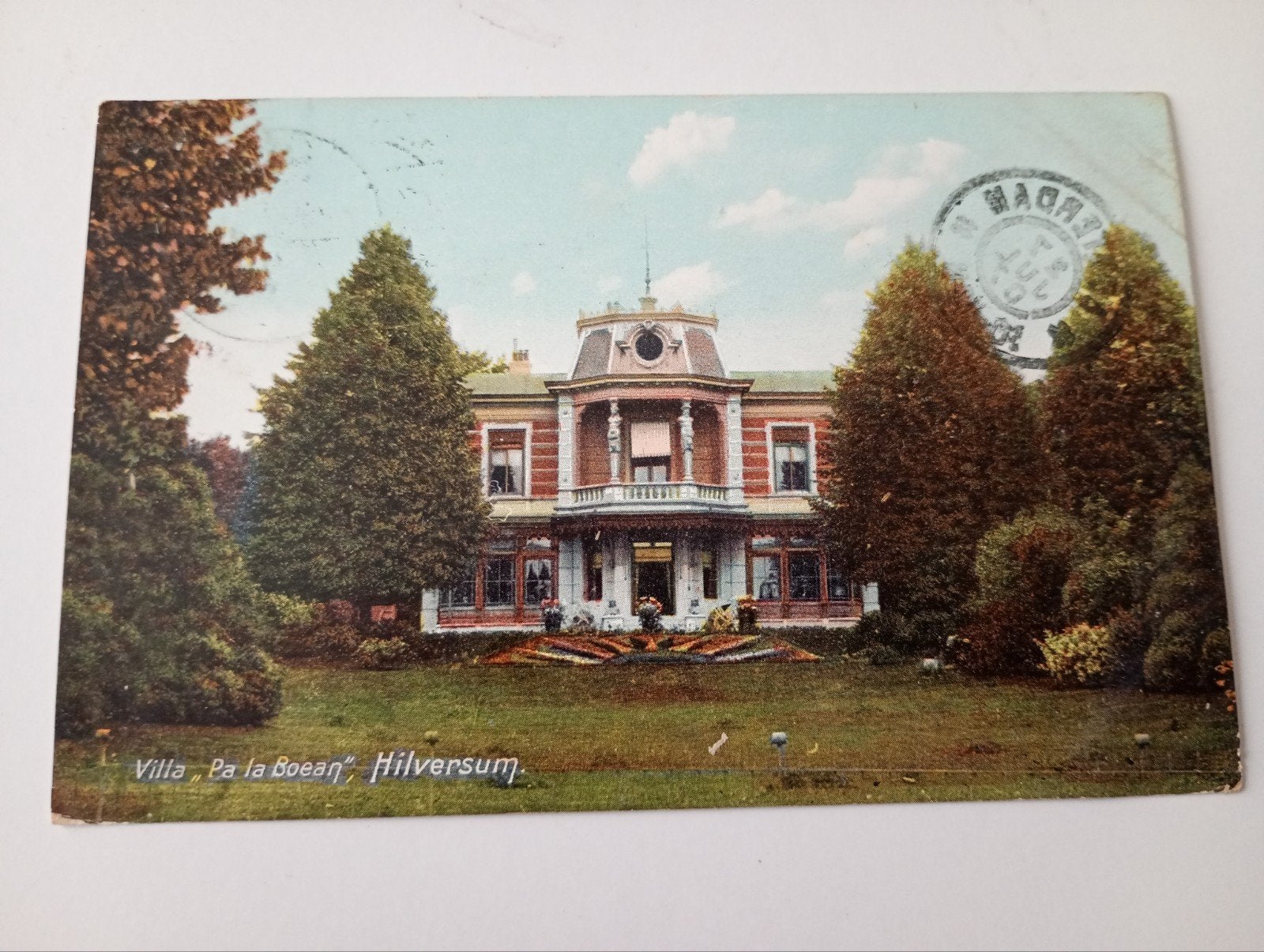 Hilversum Villa Pa la Boean 1907, Ophalen of Verzenden, Voor 1920, Gelopen, Noord-Holland