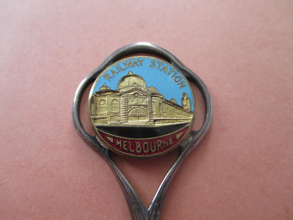 Lepeltje Railwaystation Melbourne , Australie, Verzenden, Zo goed als nieuw