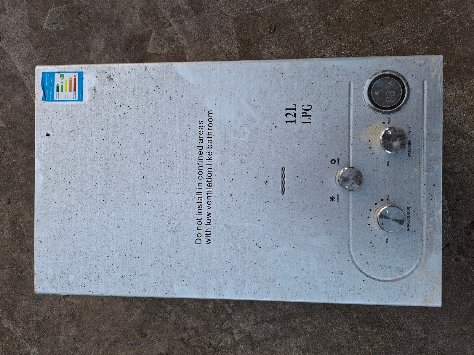 LPG Geiser 12L - Direct warm water, Gebruikt, Geiser, Ophalen of Verzenden, Minder dan 20 liter